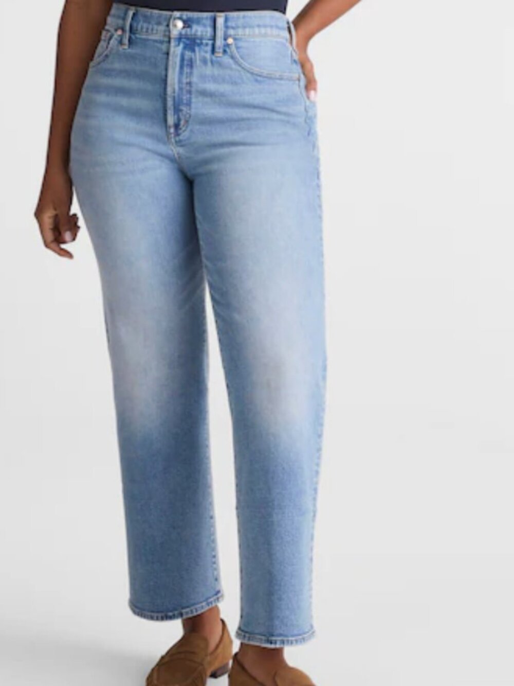 The Curvy Perfect Vintage Wide-Leg Crop Jean